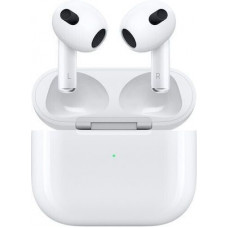 Apple AirPods (3rd generation) with Lightning Charging Case Earbud Bluetooth Handsfree Ακουστικά με Αντοχή στον Ιδρώτα και Θήκη Φόρτισης Λευκά