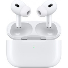 Apple AirPods Pro (2nd generation) with MagSafe Charging Case (USB‑C) In-ear Bluetooth Handsfree Ακουστικά με Αντοχή στον Ιδρώτα και Θήκη Φόρτισης Λευκά