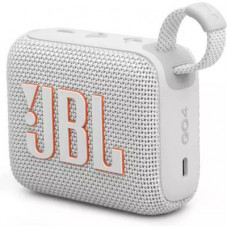 JBL Go 4 JBLGO4WHT Αδιάβροχο Ηχείο Bluetooth 4.2W με Διάρκεια Μπαταρίας έως 7 ώρες Λευκό