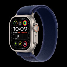 Apple Watch Ultra 2 2024 Titanium 49mm Αδιάβροχο με eSIM και Παλμογράφο (Natural με Blue Trail Loop (M/L))