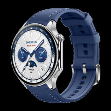 OnePlus Watch 2 Stainless Steel 47mm Αδιάβροχο με Παλμογράφο (Nordic Blue Edition)