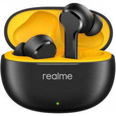 Realme Buds T110 Bluetooth Handsfree Ακουστικά με Αντοχή στον Ιδρώτα και Θήκη Φόρτισης Μαύρα