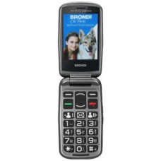 Brondi Amico Sicuro Plus Dual SIM Κινητό με Μεγάλα Κουμπιά Μαύρο