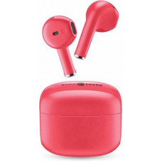 Cellular Line Swag Earbud Bluetooth Handsfree Ακουστικά με Θήκη Φόρτισης Ροζ