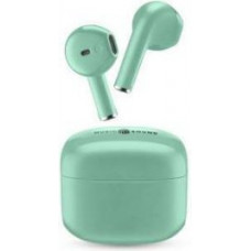 Cellular Line Swag Earbud Bluetooth Handsfree Ακουστικά με Θήκη Φόρτισης Πράσινα