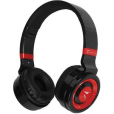 Techmade Ασύρματα Bluetooth On Ear Ακουστικά με Ραδιόφωνο με 8 ώρες Λειτουργίας Black/Red