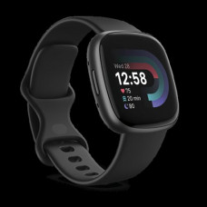 Fitbit Versa 4 Aluminium 41mm Αδιάβροχο Smartwatch με Παλμογράφο (Μαύρο)