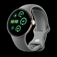 Google Pixel Watch 3 LTE Aluminium 41mm Αδιάβροχο με Παλμογράφο (Champagne Gold Aluminum Case / Hazel Band)