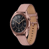 Samsung Galaxy Watch3 LTE Stainless Steel 41mm Αδιάβροχο με eSIM και Παλμογράφο (Mystic Bronze)