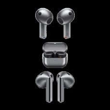 Samsung Galaxy Buds3 Bluetooth Handsfree Ακουστικά με Αντοχή στον Ιδρώτα και Θήκη Φόρτισης Silver
