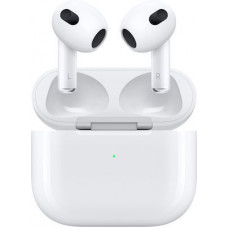 Apple AirPods (3rd generation) with MagSafe Charging Case Earbud Bluetooth Handsfree Ακουστικά με Αντοχή στον Ιδρώτα και Θήκη Φόρτισης Λευκά